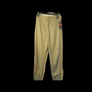 NWT Men's Rawlings Baseball Pants Size Small Elastic at hem gray new condition
